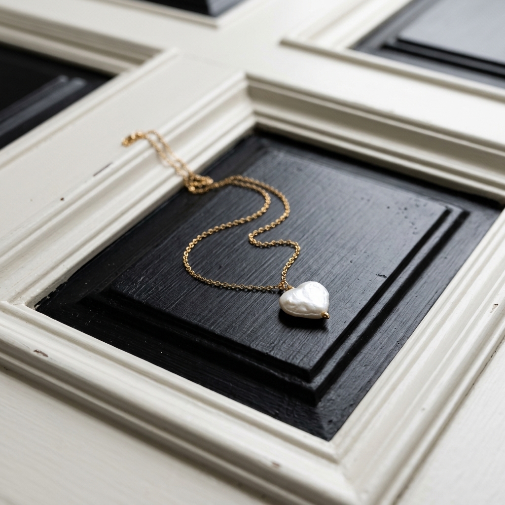 Heart Shaped Baroque Pearl Necklace